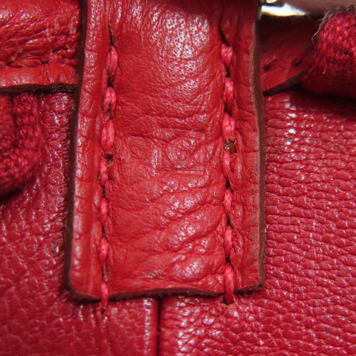 HERMES Berlingo PM Rouge Vif SilverHardware Shoulder Bag Taurillon Clemence Ladies [Used]