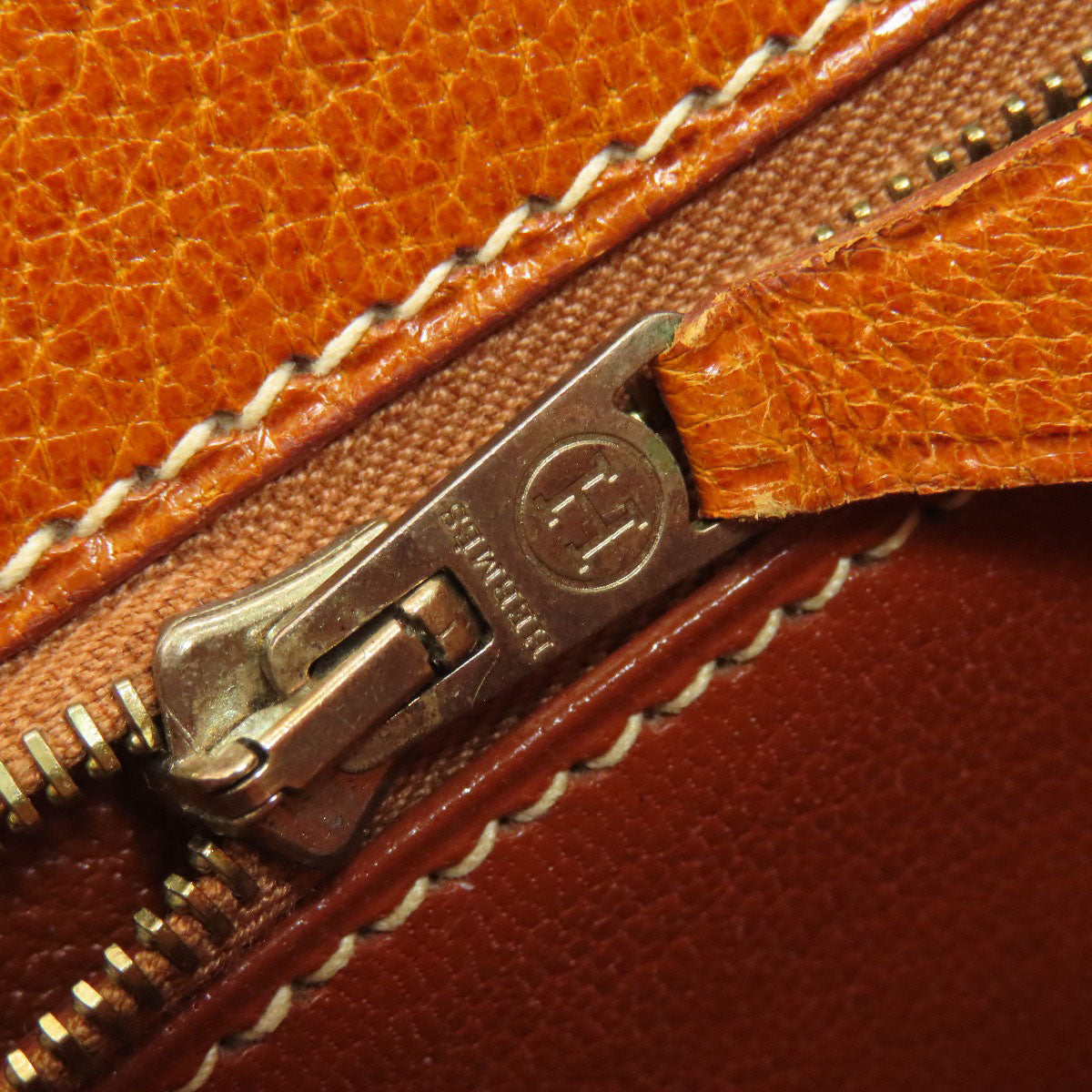 HERMES Kelly 32 inner stitch GoldHardware Handbag Pig Leather Ladies [Used]