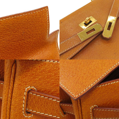 HERMES Kelly 32 inner stitch GoldHardware Handbag Pig Leather Ladies [Used]