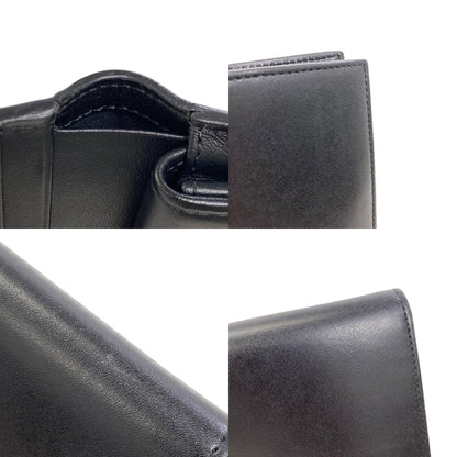 FENDI logo Bifold Wallet with Coin Pocket Leather Ladies [Used]