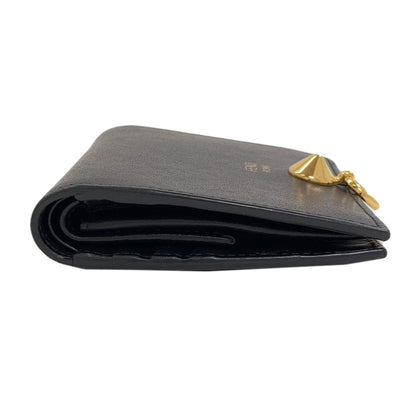 FENDI logo Bifold Wallet with Coin Pocket Leather Ladies [Used]