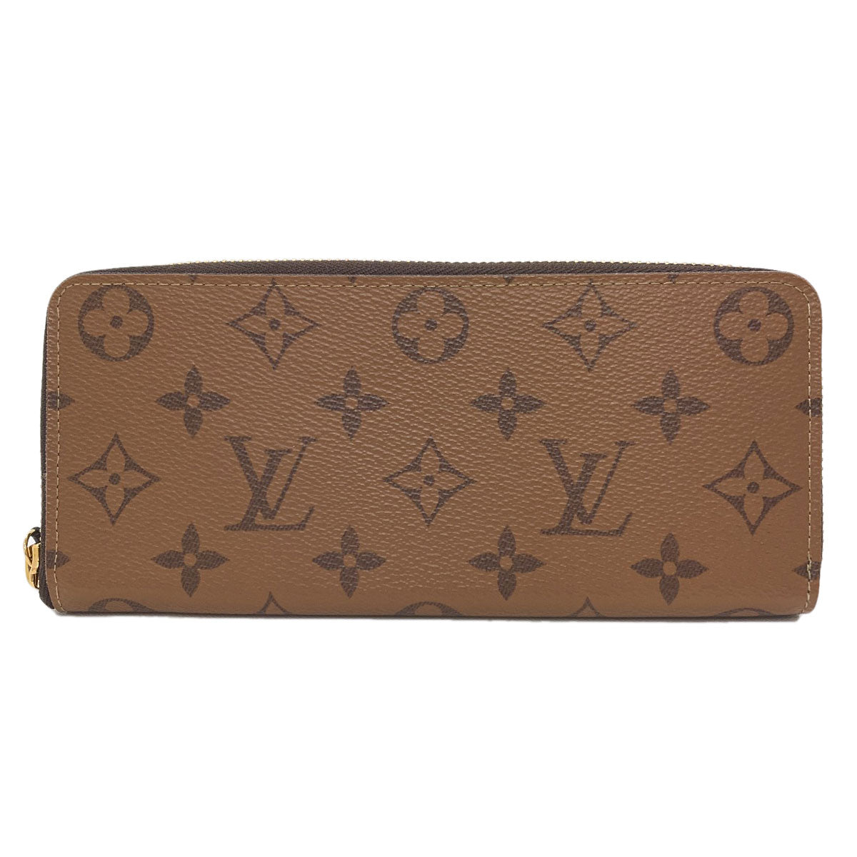 LOUIS VUITTON M82336 Portefeiulle・Clemence Long wallet (with coin pocket) Monogram reverse Ladies [Used]