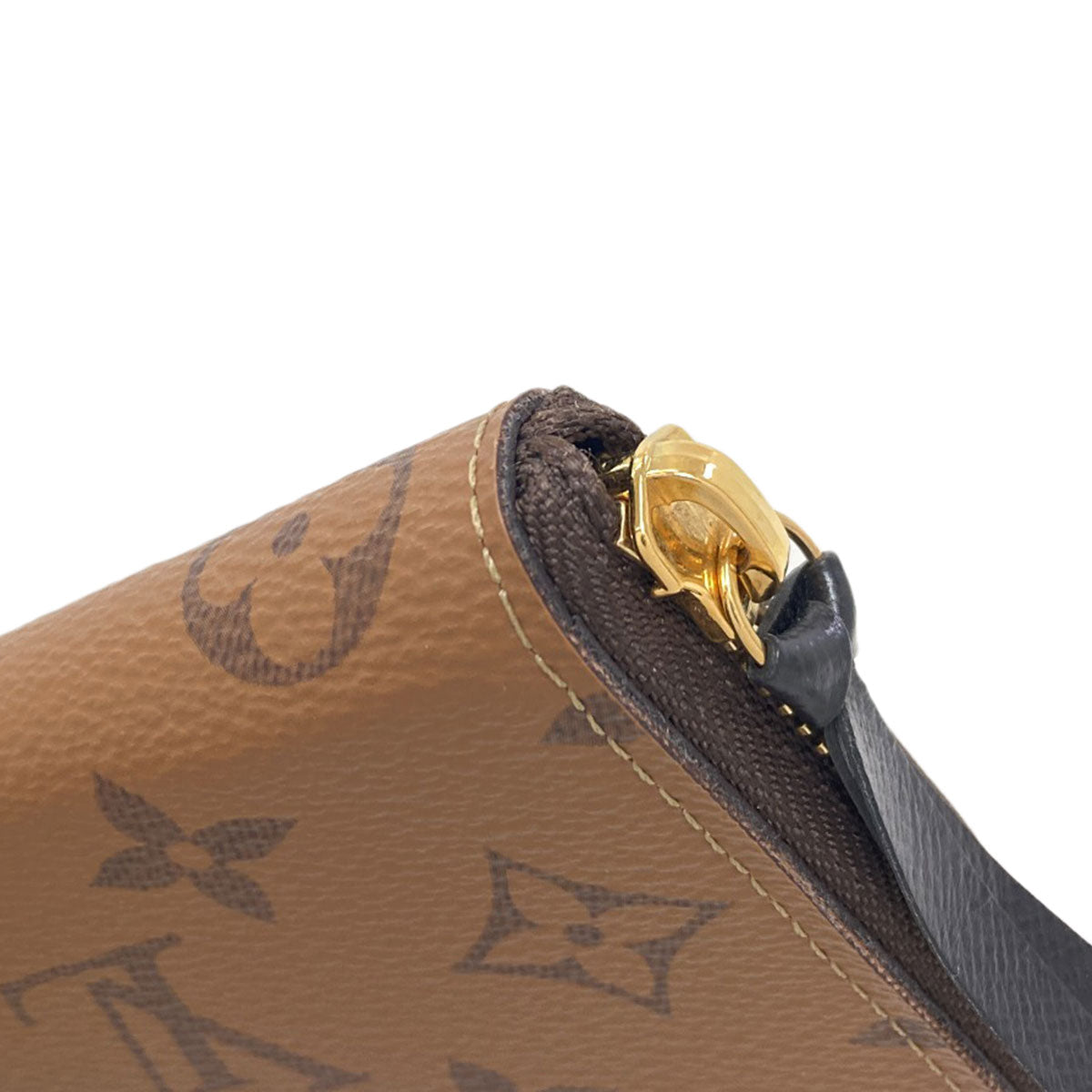 LOUIS VUITTON M82336 Portefeiulle・Clemence Long wallet (with coin pocket) Monogram reverse Ladies [Used]