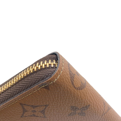 LOUIS VUITTON M82336 Portefeiulle・Clemence Long wallet (with coin pocket) Monogram reverse Ladies [Used]