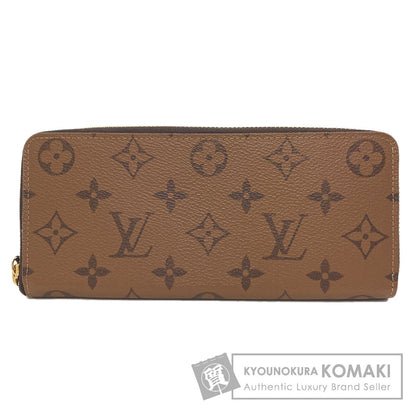 LOUIS VUITTON M82336 Portefeiulle・Clemence Long wallet (with coin pocket) Monogram reverse Ladies [Used]