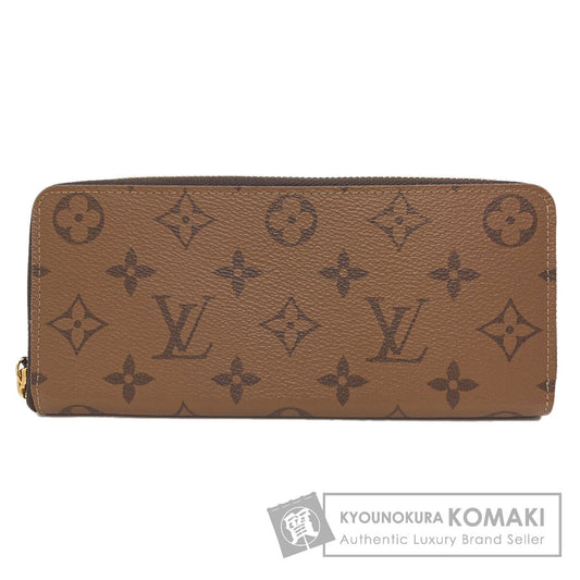 LOUIS VUITTON M82336 Portefeiulle・Clemence Long wallet (with coin pocket) Monogram reverse Ladies [Used]