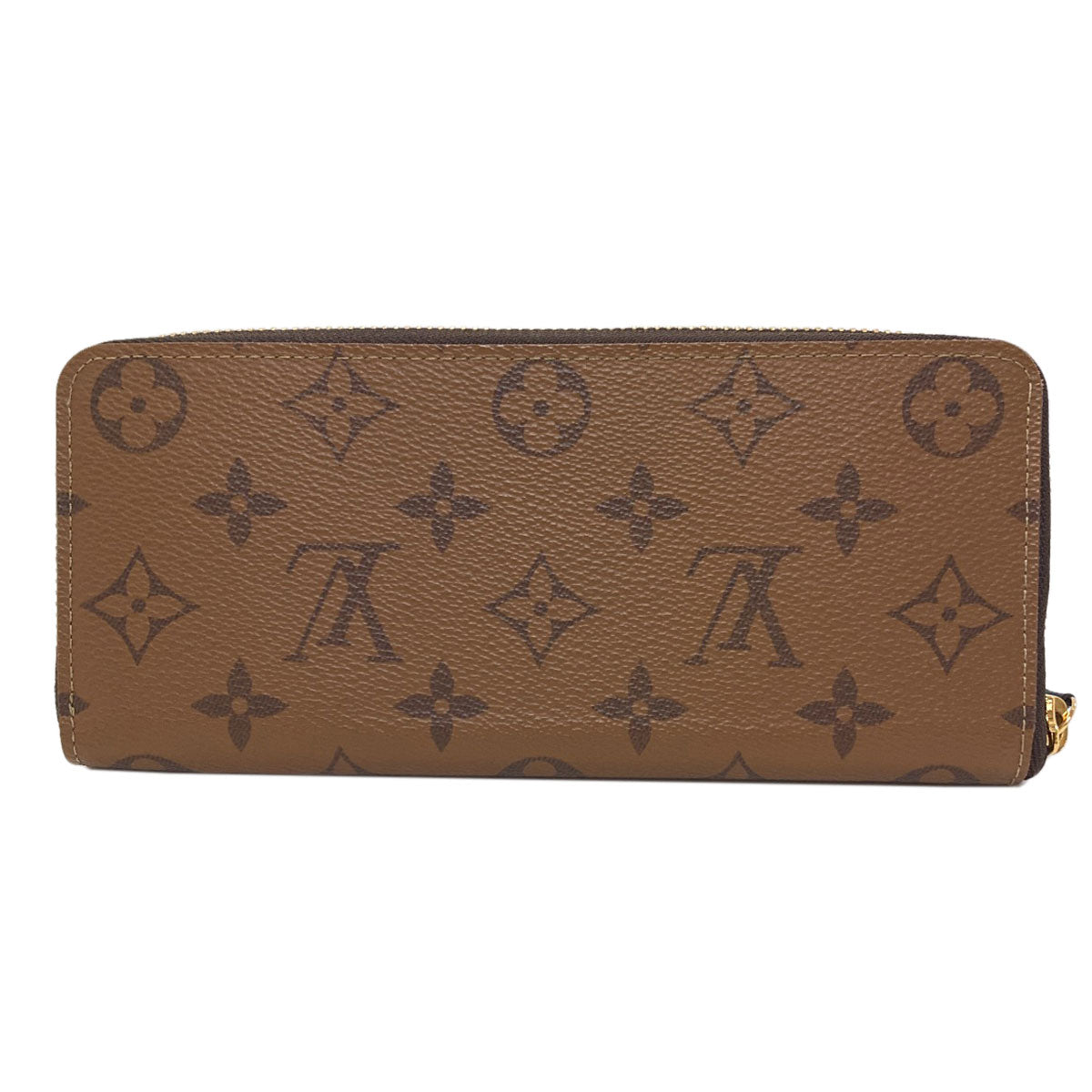 LOUIS VUITTON M82336 Portefeiulle・Clemence Long wallet (with coin pocket) Monogram reverse Ladies [Used]