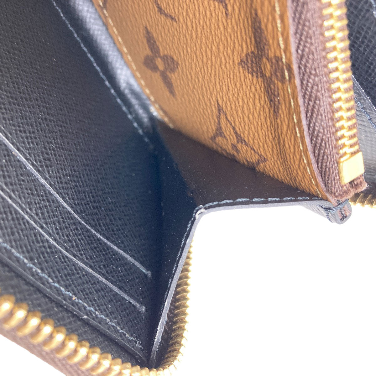 LOUIS VUITTON M82336 Portefeiulle・Clemence Long wallet (with coin pocket) Monogram reverse Ladies [Used]