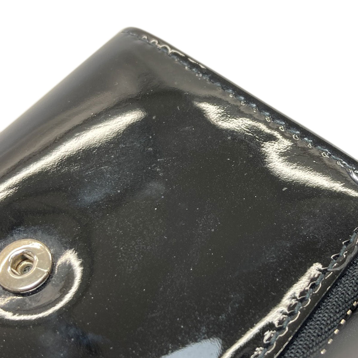 MaisonMargiela logo Bifold Wallet with Coin Pocket Enamel Ladies [Used]