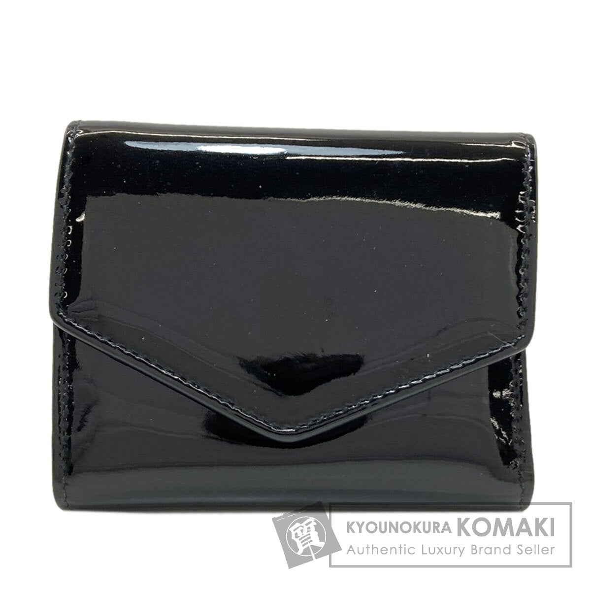 MaisonMargiela logo Bifold Wallet with Coin Pocket Enamel Ladies [Used]