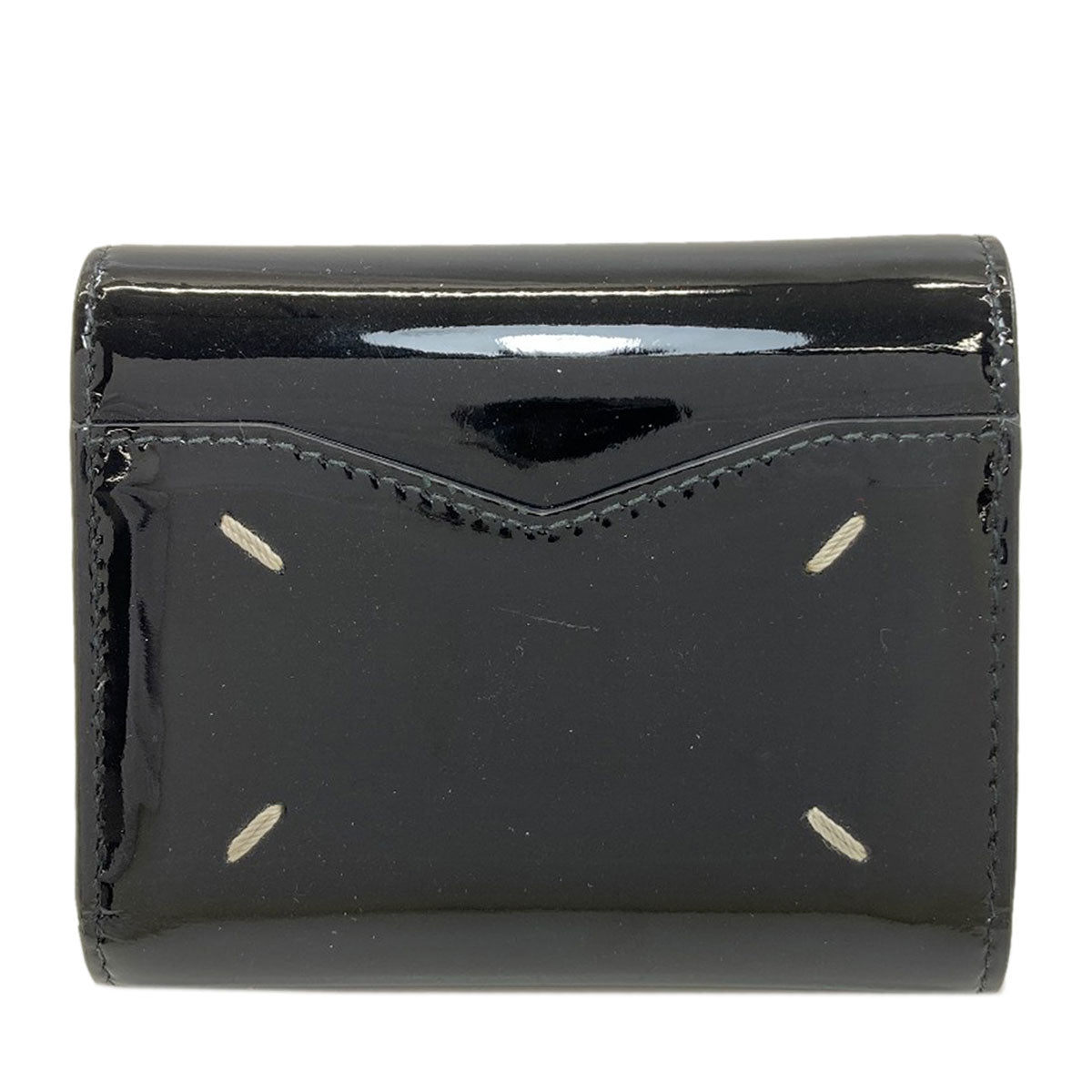 MaisonMargiela logo Bifold Wallet with Coin Pocket Enamel Ladies [Used]