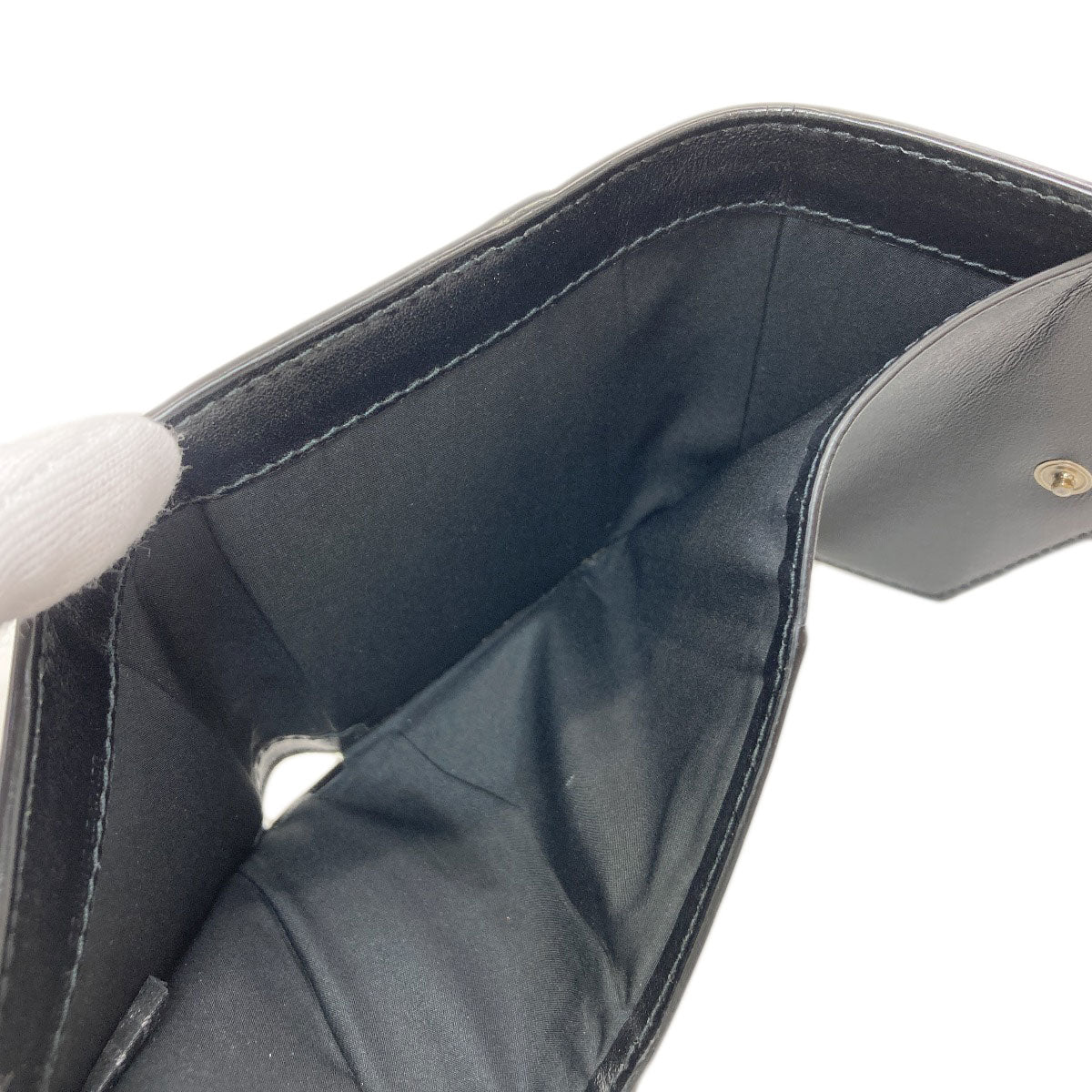 MaisonMargiela logo Bifold Wallet with Coin Pocket Enamel Ladies [Used]