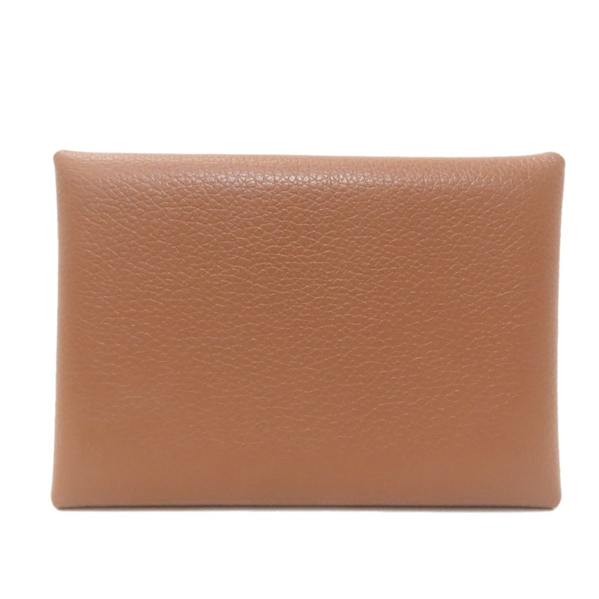 HERMES Calvi Duo SilverHardware Card Case Calf Ladies [Used]