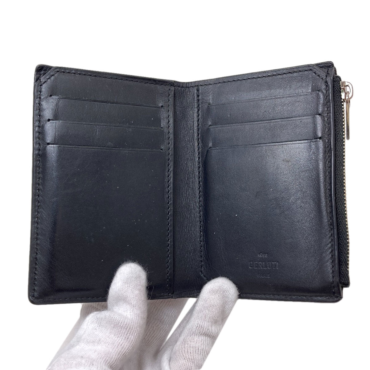 Berluti logo Bifold Wallet with Coin Pocket Leather mens [Used]