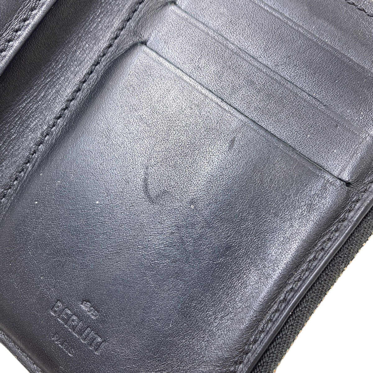 Berluti logo Bifold Wallet with Coin Pocket Leather mens [Used]