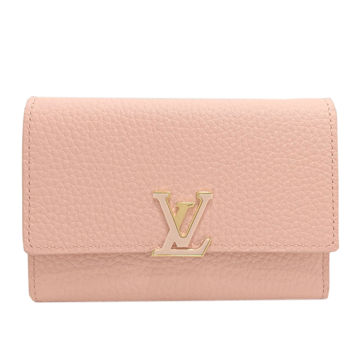 LOUIS VUITTON M82361 Portefeiulle ・ Capsines compact Bifold Wallet with Coin Pocket Taurillon ClemenceLeather Ladies [Used]