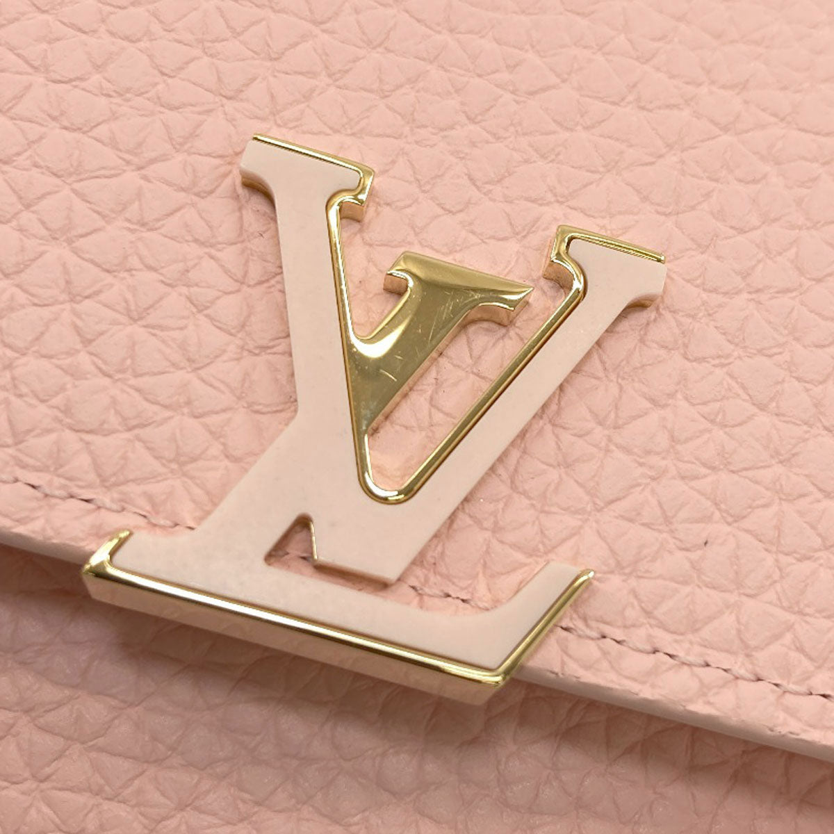 LOUIS VUITTON M82361 Portefeiulle ・ Capsines compact Bifold Wallet with Coin Pocket Taurillon ClemenceLeather Ladies [Used]