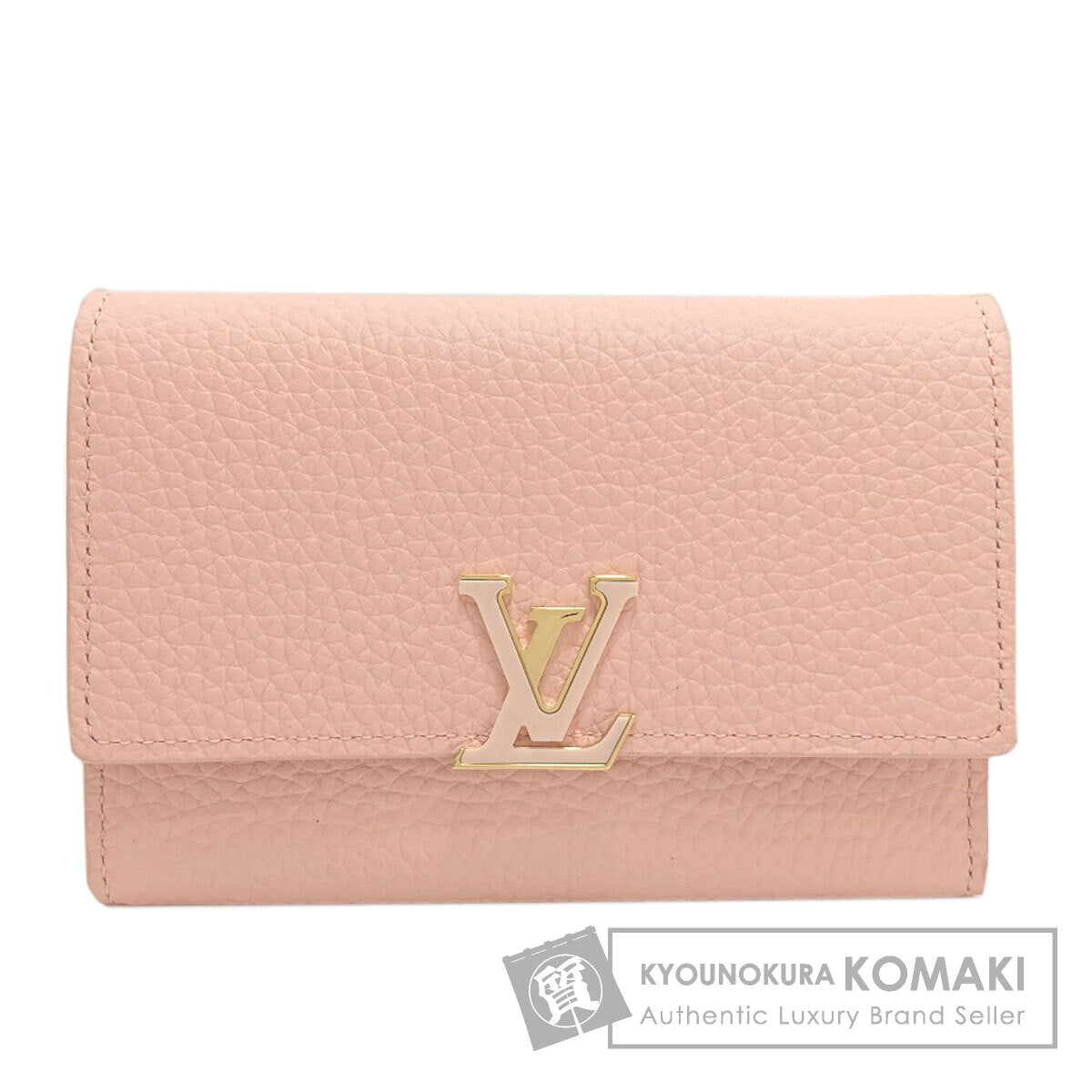 LOUIS VUITTON M82361 Portefeiulle ・ Capsines compact Bifold Wallet with Coin Pocket Taurillon ClemenceLeather Ladies [Used]