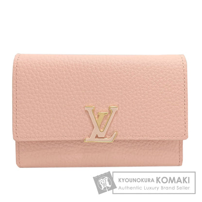 LOUIS VUITTON M82361 Portefeiulle ・ Capsines compact Bifold Wallet with Coin Pocket Taurillon ClemenceLeather Ladies [Used]
