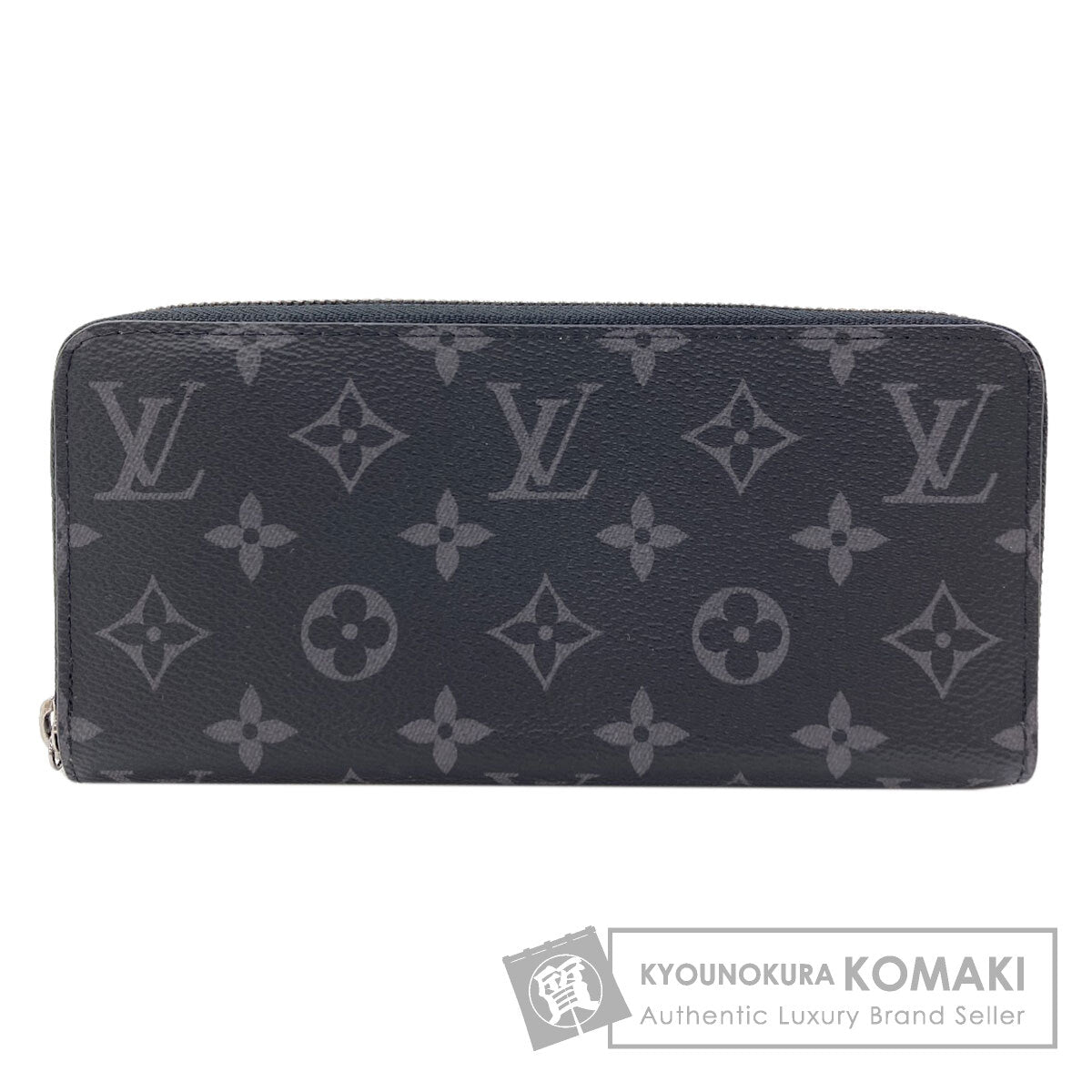 LOUIS VUITTON M11611 Zippy Horizontal Long wallet (with coin pocket) Monogram Eclipse mens [Used]