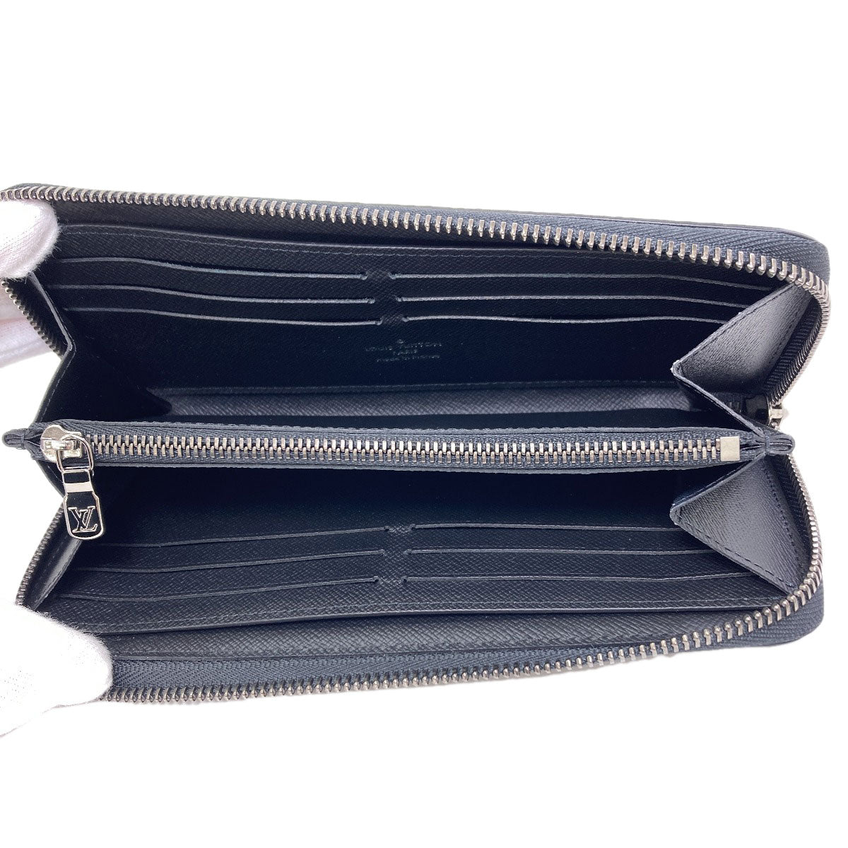 LOUIS VUITTON M11611 Zippy Horizontal Long wallet (with coin pocket) Monogram Eclipse mens [Used]