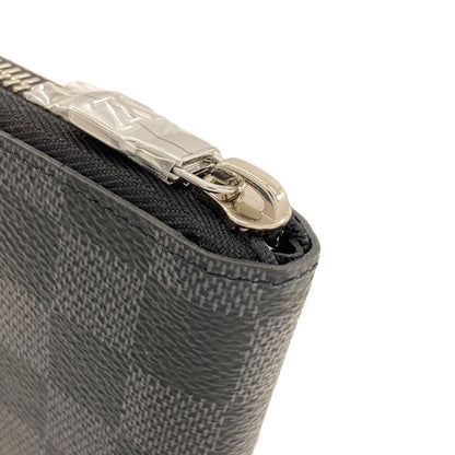 LOUIS VUITTON N63095 Zippy wallet Vertical Long wallet (with coin pocket) Damier canvas mens [Used]