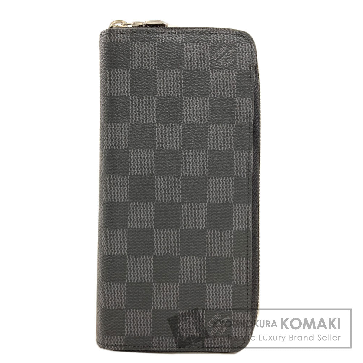 LOUIS VUITTON N63095 Zippy wallet Vertical Long wallet (with coin pocket) Damier canvas mens [Used]