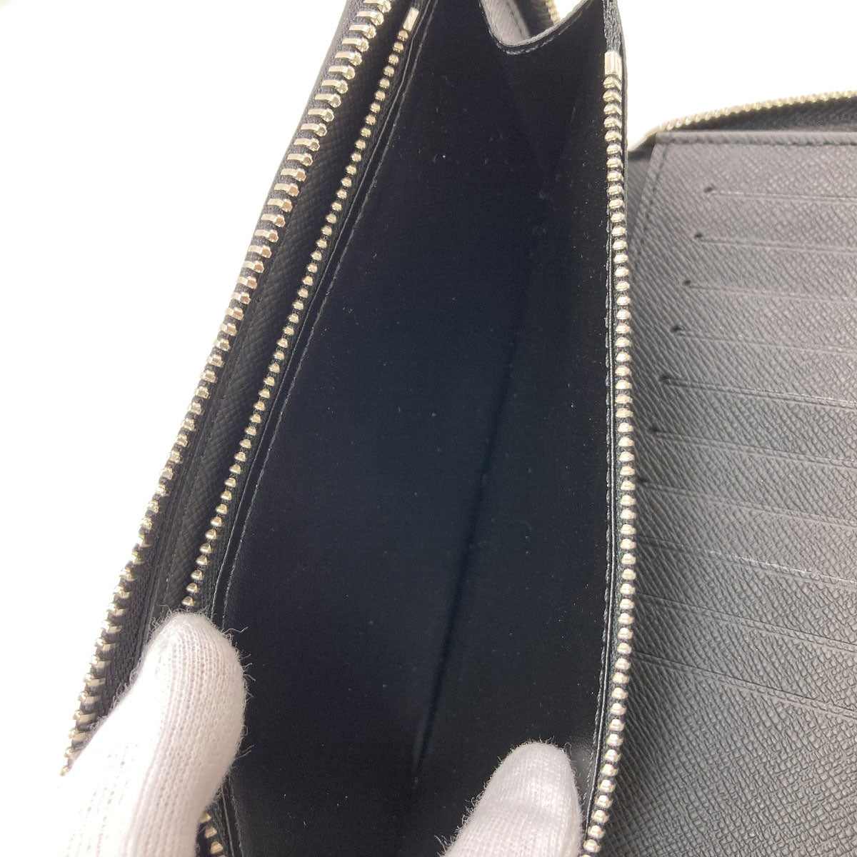 LOUIS VUITTON N63095 Zippy wallet Vertical Long wallet (with coin pocket) Damier canvas mens [Used]