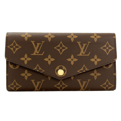 LOUIS VUITTON M62234 Portefeiulle Â· Sarah Long wallet (with coin pocket) Monogram canvas Ladies [Used]