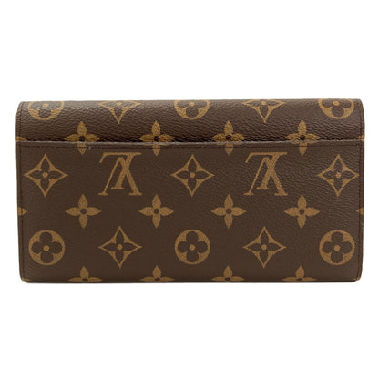 LOUIS VUITTON M62234 Portefeiulle Â· Sarah Long wallet (with coin pocket) Monogram canvas Ladies [Used]