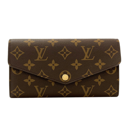 LOUIS VUITTON M62235 Portefeiulle Â· Sarah Long wallet (with coin pocket) Monogram canvas Ladies [Used]