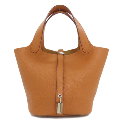 HERMES Picotin Lock PM Toffee SilverHardware Handbag Taurillon Clemence NobiyoLadies [Used]