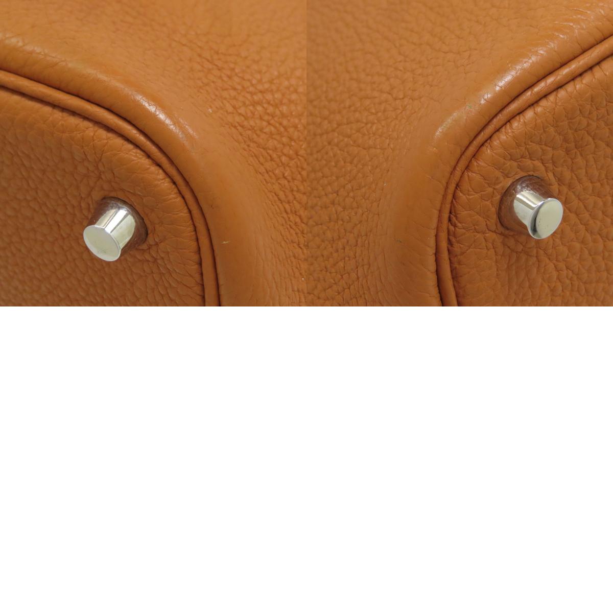 HERMES Picotin Lock PM Toffee SilverHardware Handbag Taurillon Clemence NobiyoLadies [Used]