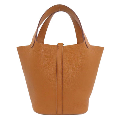 HERMES Picotin Lock PM Toffee SilverHardware Handbag Taurillon Clemence NobiyoLadies [Used]