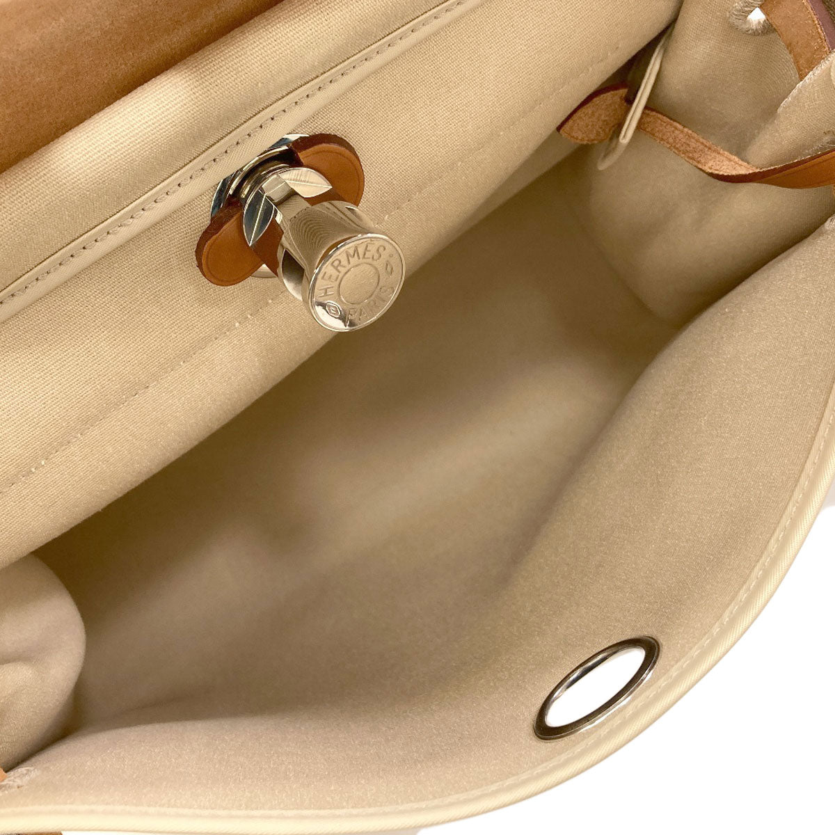 HERMES SilverHardware Airbag Zip 31 Handbag Towar Officche Ladies [Used]