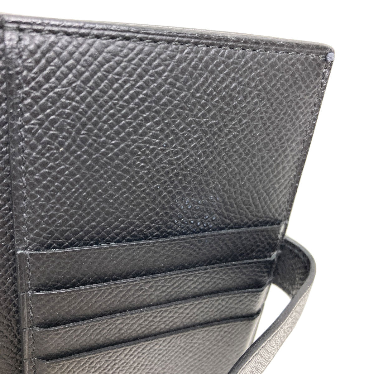 HERMES Bearn Compact SilverHardware Bifold Wallet with Coin Pocket Epsom Ladies [Used]