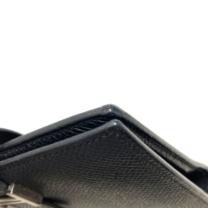 HERMES Bearn Compact SilverHardware Bifold Wallet with Coin Pocket Epsom Ladies [Used]
