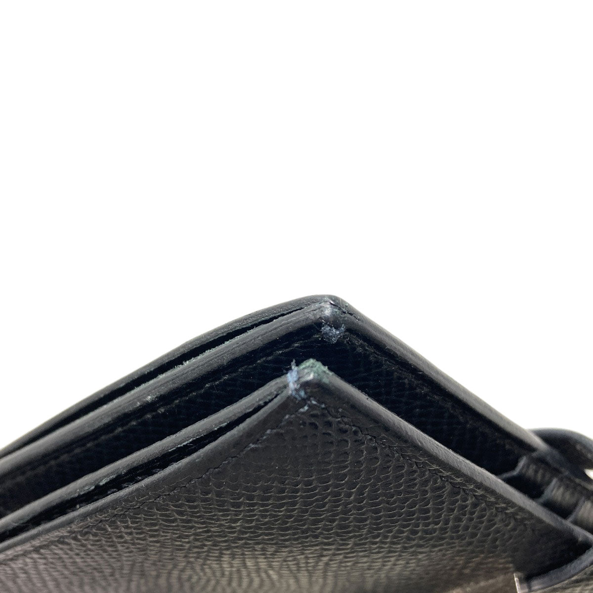 HERMES Bearn Compact SilverHardware Bifold Wallet with Coin Pocket Epsom Ladies [Used]