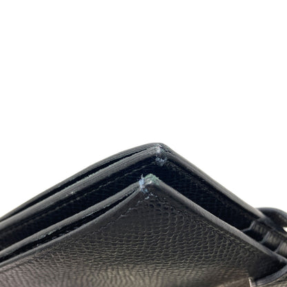 HERMES Bearn Compact SilverHardware Bifold Wallet with Coin Pocket Epsom Ladies [Used]