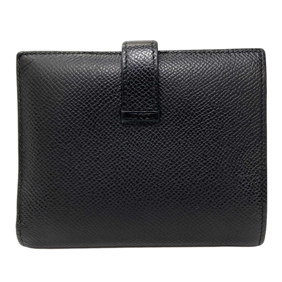 HERMES Bearn Compact SilverHardware Bifold Wallet with Coin Pocket Epsom Ladies [Used]