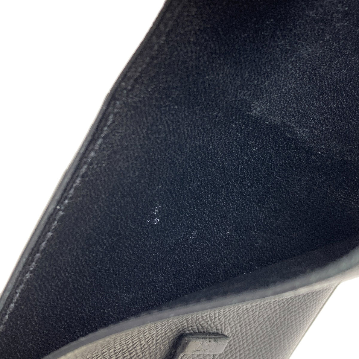 HERMES Bearn Compact SilverHardware Bifold Wallet with Coin Pocket Epsom Ladies [Used]