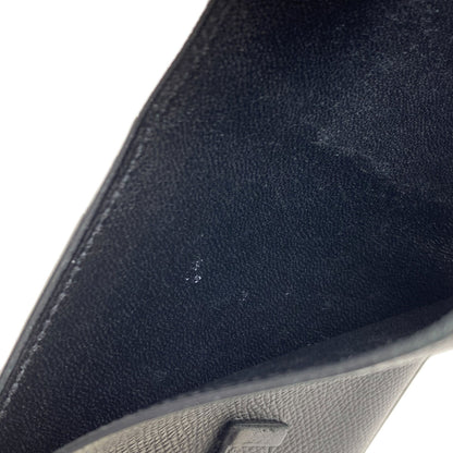 HERMES Bearn Compact SilverHardware Bifold Wallet with Coin Pocket Epsom Ladies [Used]
