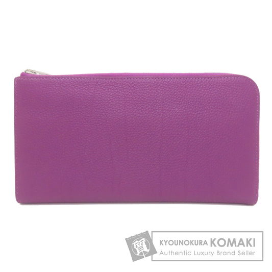 HERMES Remix Combine SilverHardware Long wallet (with coin pocket) Togo Ladies [Used]
