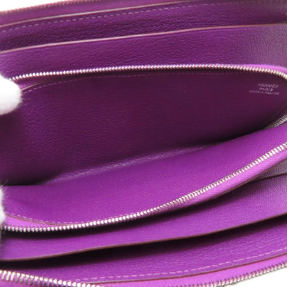 HERMES Remix Combine SilverHardware Long wallet (with coin pocket) Togo Ladies [Used]