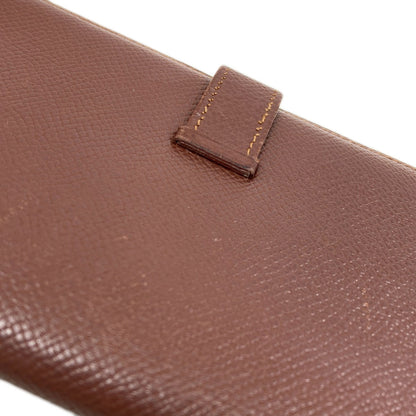 HERMES Bearn Classic GoldHardware Long wallet (with coin pocket) Epsom Ladies [Used]