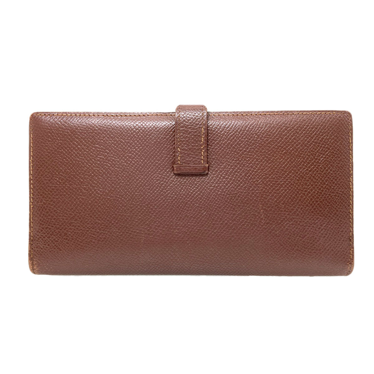 HERMES Bearn Classic GoldHardware Long wallet (with coin pocket) Epsom Ladies [Used]