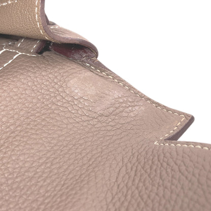 HERMES Kelly 32, internal stitching, Etoupe, SilverHardware Handbag Togo Ladies [Used]