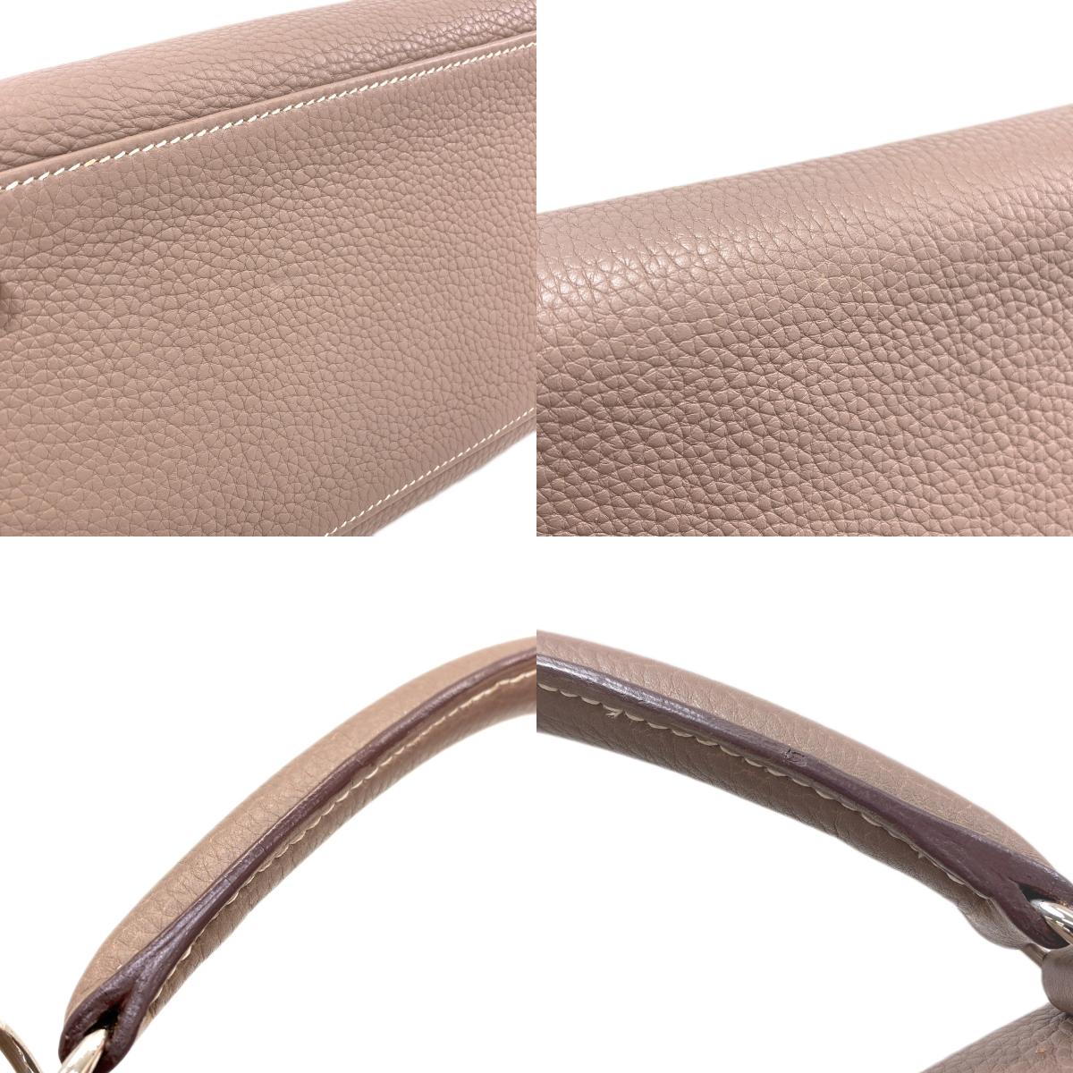 HERMES Kelly 32, internal stitching, Etoupe, SilverHardware Handbag Togo Ladies [Used]