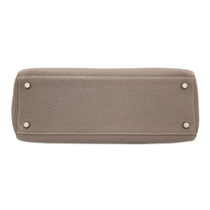 HERMES Kelly 32, internal stitching, Etoupe, SilverHardware Handbag Togo Ladies [Used]