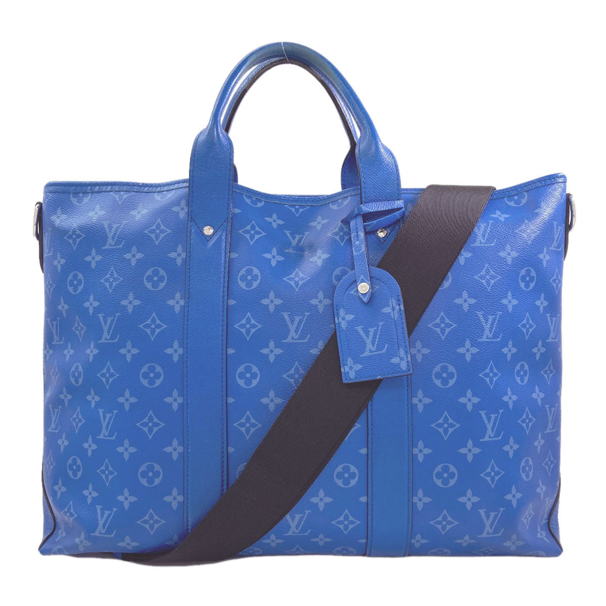 LOUIS VUITTON M31010 Weekend Tote NM Taigarama Handbag Taiga Ladies [Used]